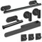 AIKER Toalleros de Baño Sin Taladro, 8PCS Juego de Acero Inoxidable 304 de Calidad Espesada Accesorios para Mueble o Colgador Pared Decoracion
