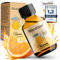 WOODFJORD Saunaaufguss Orange BIO 100 ml I Premium Sauna Aufgussmittel für authentische und nachhaltige Saunaerlebnisse I Saunaöl und Saunaduft I Fröhlich und positiv