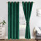 JIUZHEN Verdunklungsvorhang aus Samt, 2er Set Grün Samtvorhang weiche blickdichte Gardinen Grün Samtvorhang mit Ösen Vorhänge Samt für Deko Schlafzimmer Wohnzimmer,140x215cm (B x H),Dunkelgrün