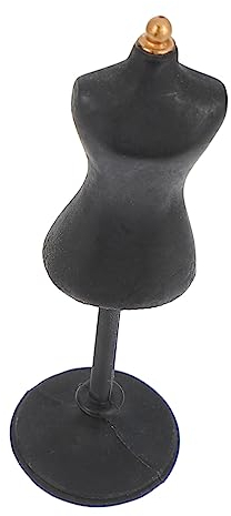 Anneome Mini Mannequin Torso Für Puppen Mini Kleidungsständer Aus Strapazierfähigem Resin Mit Stabiler Basis Für Puppenhaus-Dekoration Und Ausstellungen Für Sammler
