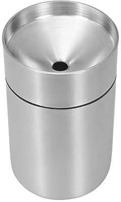 YiTenn E-Zigarette Aschenbecher Auto Aschenbecher Abnehmbarer Edelstahl Ashtray für iqos iluma/iqos 3duo/Lil/Terea/HEETS/Marlboro/Autos (Silber 11.5cm)