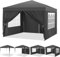 Pavillon Wasserdicht Faltpavillon 3x3 Pavillon Faltbar Zelt Gartenpavillon mit 4 Seitenteilen