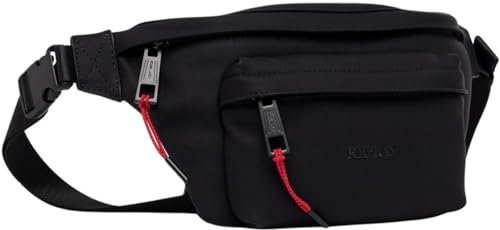 Replay Herren Bauchtasche aus Kunstleder, Schwarz (Black 0098), Onesize