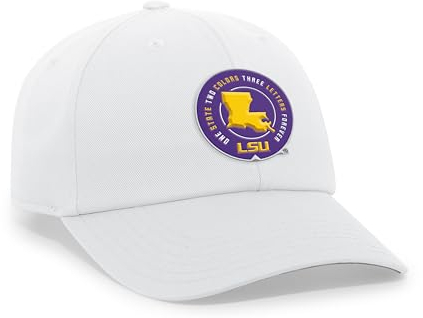 Pacific Headwear Unisex-Erwachsene LSU Hybrid Cotton Dad Cap Verschluss, Haupt, Einheitsgröße