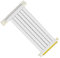 HOOLRZI Adaptateur de port d'extension PCI-E X16 pour carte graphique verticale verticale Blanc