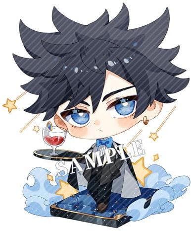 acsewater Anime Jujutsu Kaisen Schlüsselanhänger Niedlich Schmuck Acryl Zubehör Fushiguro Megumi Gojou Satoru Yuji Anhänger Ornament Schlüsselanhänger Tasche Autoschlüssel Neuheit Geschenk