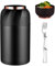 Vegena Food Flask, 500ml Thermos Food Flask with Folding Fork, Stainless Steel Vacuum Insulated Food Containers, Portable Leakproof Food Jar Soup Food Flasks for Hot Cold for School Office(Black)