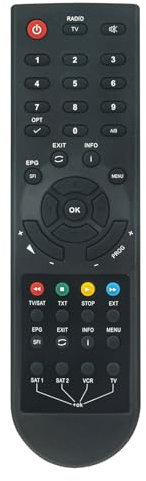 ALLIMITY Fernbedienung Ersatz passend für Technisat Telestar 103TS103B 103TS103 TS103