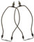 KONTONTY 2 Stück Lampenschirmhalter Lampenharfen-ersatz Tisch Und Stehlampenschirmhalter Metalllampenhalter