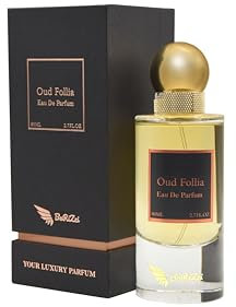 BaRiZzi Oud Follia Damen Eau de Parfum, Oud Duft, langhaltend, ideal als Geschenk, 80ml