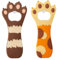 NIYATA 2Pcs Cat's Claw Bottle Opener, Cute Cartoon Magnetic Beer Bottle Opener,Creative Silicone Fridge Magnet Design Ideal for Kitchen,Bar and Family Use,Brown and Yellow