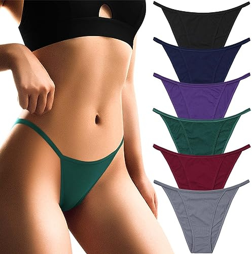 sous-vêtements en Coton pour Femmes-String Grande Taille Culotte de Bikini-sous-vêtements Effrontés Taille Basse-Slip Extensible pour Femme Coupe Haute