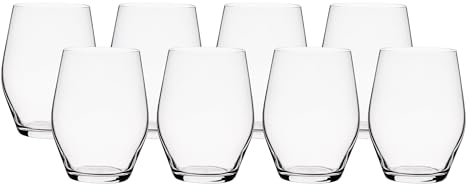 Anchor Hocking Ocean Sante Weinglas-Set, ohne Stiel, 473 ml, 8-teilig