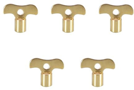 Square Socket Brass Radiator Keys Plumbing Bleeding Key Water Tap Key for Air Valves Plumbing Tool 7mm Hole Faucet Key Tool Outdoor Wrench Radiator Key for Bleeding Home Radiator Bleeding Key