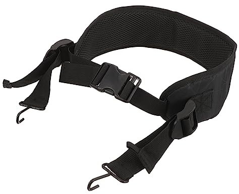 Abaodam Verstellbarer Trommelgurt FüR Djembe Und Handtrommel Mit Metallhaken in Schwarz StrapazierfäHiger Nylon-Und Mesh-Schultergurt FüR Erwachsene Und Kinder 30-44 Zoll LäNge