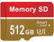 SD Karte 512 GB - kacbuy Speicherkarte Wasserdicht Memory Card High Speed SD Card Mini TF Karte für Kamera, Camera,Tablet,Drone,Game Console (512 gb)