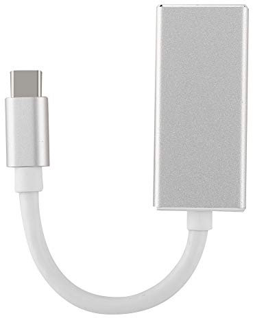 Mtlavishness 1080P TypE C to MINI DP HD Video Extension Cable High Speed Transmission (Silver)