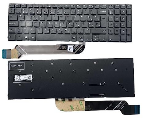 JYJYGDM Piezas de portátil Nueva Eslovenia Yugoslavia for DELL Inspiron 15 7566 7567 7570 5565 5567 5575 5770 3579 Teclado Negro sin retroiluminación for portátil