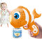 Automatic Bubble Machine, Bubble Blower with Fun Fish Design, Smooth Soap Dispensing, Portable Battery Operated Toy, 1-Pack, Ideal for Boys, Girls 7.28x3.15x7.87 inches, Birthday