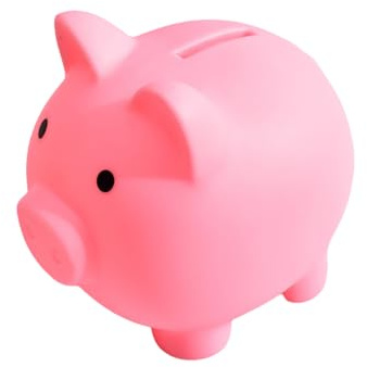 Personalisiertes Spardose für Kinder mit Individuellem Text, Langlebige Sparschwein aus Kunststoff, Mehrfarbig, Geeignet für Mädchen und Jungen (Rosa)