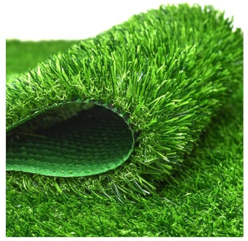 Kunstrasen, realistisch aussehender Rasen, Florhöhe 20 mm, synthetische Kunstrasenmatte, Teppich for Garten, Terrasse, Balkon, Breite: 1 m (1 x 4,5 m)