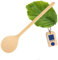 HOFMEISTER® Holz-Kochlöffel, 20 cm, Naturprodukt: handgefertigt, plastikfrei, Keine Kratzer im Topf, unbehandelt, hitzebeständig, antibakterieller Rührlöffel aus Buche, rund (1 Stück)