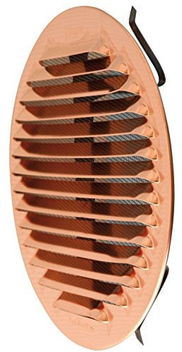 La Ventilazione 27672-10 Gratu 125R Griglie Aerazione Rame con Rete Tonde, 80-125 mm