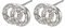 Pilgrim Victoria - Damen-Ohrstecker Classic Versilbert Kristall transparent Rundschliff