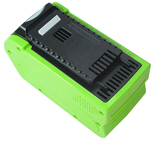 Trade-Shop Premium Li-Ion Akku, 40V / 5000mAh / 200Wh ersetzt Greenworks Tools 29472 29282 2601102 20302 2601402 29727 für G-MAX Rasenmäher 2500007 2500207, Rasentrimmer 21107, Gebläse 24107