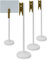 HomeTools.eu® 4X Tisch-Aufsteller, Tafel Holz Clip, Visitenkarten-Halter, Deko, weiß, 4er Set