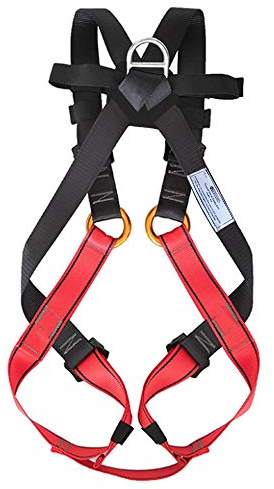 NewDoar Klettergurt, CE-Zertifizierung, Ganzkörper-Klettergurt für Bergsteigen, Feuerrettung, Vergnügungspark und Kletterexpedition (7–15 Jahre)