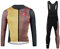 UGLY FROG Winter Fahrradtrikot Herren Langarm, Thermo Fleece Radbekleidung mit durchgehendem Reißverschluss, Reflexstreifen und Warmhaltende Lange Radhose