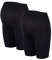 Herzmutter Culotte Maternité - Panty-Culotte Grossesse - Anti Frottement Cuisse - sous-vêtements Maternité - sous Robe - Shorty Grossesse - sans Couture - OekoTex100-5520 (L/XL, Noir, 2X)