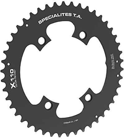Spécialités TA Kettenblatt T.A. X110 WS EXT. 11 V, für Erwachsene, Unisex, Schwarz, 46 DTS