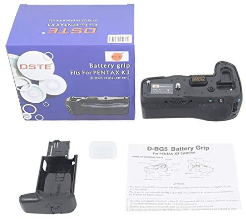 DSTE D-BG5 Vertical Battery Grip Compatible with Pentax K3 Camera