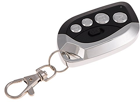Uxsiya Universal 433,92 MHz Wasserdichter Fernbedienungs-Duplizierer, Elektrischer Garagentoröffner-Schlüsselanhänger für den Austausch der Tor-Fernbedienung (Black)