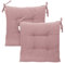 Cuscini Sedie (6 pezzi) Cucina Con Lacci Imbottito 40x40 cm (Cipria)