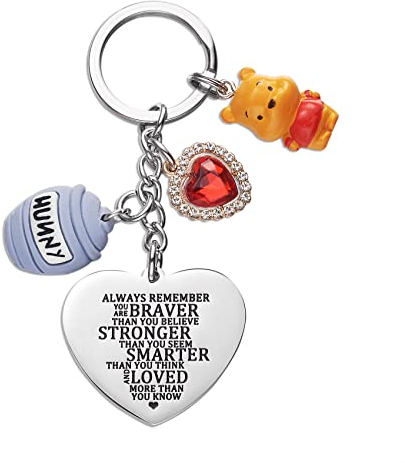 Winnie l'ourson Stuff Porte-clés Cadeaux inspirants Cadeau d'amitié Ourson Ourson Porte-clés
