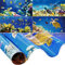 Amylove 4 Stück fluoreszierende Lichtabdeckungen, Klassenzimmer, Deckenpaneele, Lichtfilter mit Hintergrundbeleuchtung, Filmmaterial für Büro, Schule, 1,2 x 6 m (neuartige Farbe, Ozean)