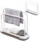 FORYNXHWIN Organizador de Fregadero de Cocina, Extraíble Soporte para Esponja, Escurridor de Trapos, Plásticos Organizador Fregadero, Doble Capa Duradera Organizador Sink Caddy para Cocinas, Baños