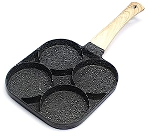 Ignite Cookware 4 Cup Non Stick Egg Frying Pan | Omelette, Pancake, Burger, Crepe & Idli Pan | Suitable for all Hobs including Induction | Compact Size