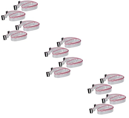 Mikikit 12pcs Pin Connector Cable Pitch Flat Ribbon Wire Cord for Electronic Projects and Diy Kits