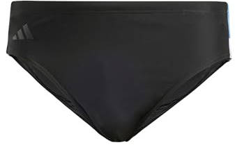 adidas Men's Colorblock Swim Trunks, Black/Bright Royal/White, L
