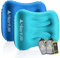 HIKENTURE Aufblasbares Campingkissen [2er Set], Reisekissen Camping Kissen Ultraleicht, Ergonomisches Kopfkissen Nackenkissen für Reise, Outdoor, Inflatable Travel Neck Pillow, Dunkelblau+Türkisblau