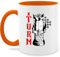 Tasse Tassen 325ml - Karneval & Fasching - Schach - Spielfigur - Turm - Feuer - 325 ml - Orange - karnevalstasse fasching- faschingstasse carnevale fasnetbecher karnevals faschings verkleidet