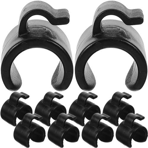 Toyvian Microphone Clip Set 20pcs Plastic Cable Clips for Mic Stand Easy to Install and Remove Suitable for Tripod Bracket and Stand