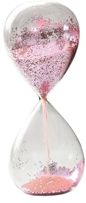 F Fityle Sanduhr, Sanduhr, Neuheit, Zuhause, dekorative Sanduhr, Glitzer, Sanduhr für Schlafzimmer, Geburtstagsgeschenk, Kinder, Freunde, ROSA