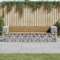 Gecheer Gartenbank aus Gabionen Gabionenbank Gabione Sitzbank Bank Gabione Steinkorb Drahtkorb Parkbank Terrassenbank Balkonbank Gabionenlounge 244 x 71 x 65,5 cm (B x T x H) Max.Tragfähigkeit: 110 kg