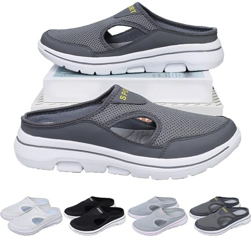 Herren-Sport-Sandalen, bequem, atmungsaktiv, stützend, rutschfest, atmungsaktiv, orthopädische Sneaker, mit Fußgewölbeunterstützung 43