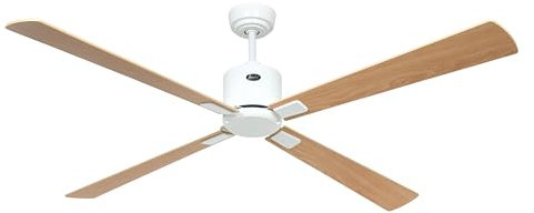 CasaFan Deckenventilator mit WLAN, ECO Neo III, 152 cm, 943323W, weißer Motor, wendbare Flügel, Ahorn und Buche